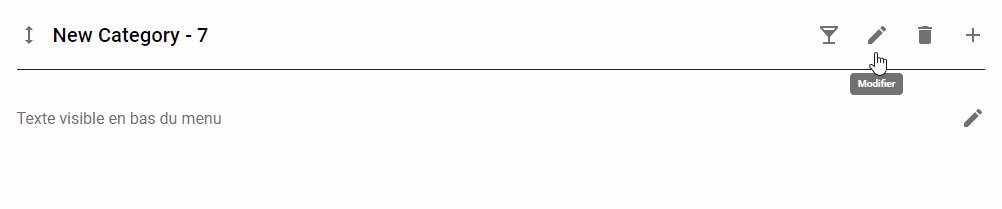 Edit Menu Category